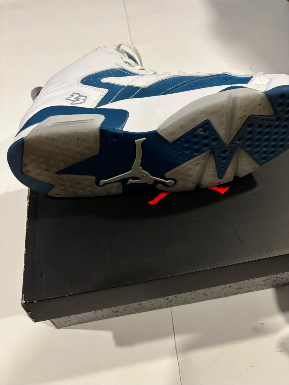 Mens Nike Air Jordan MVP Industrial Blue/ Size 13/ DZ4475-101 White Blue W/ Box